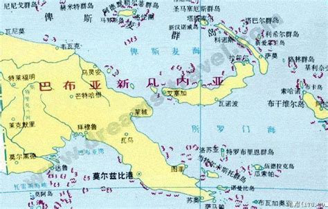 新几内亚岛地图图片
