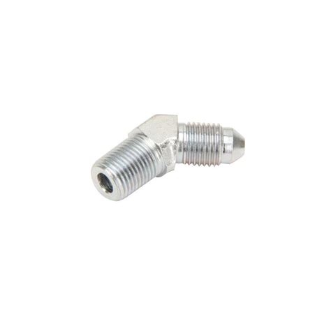 Steel 45 Degree -3 AN to 1/8 NPT Male Adapter Fitting