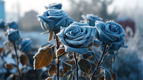 冬季的玫瑰插画图片下载-正版图片402439797-摄图网