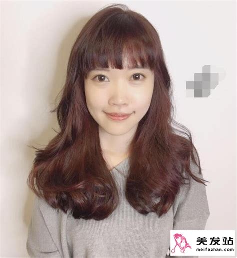 摩卡棕染发效果图图片