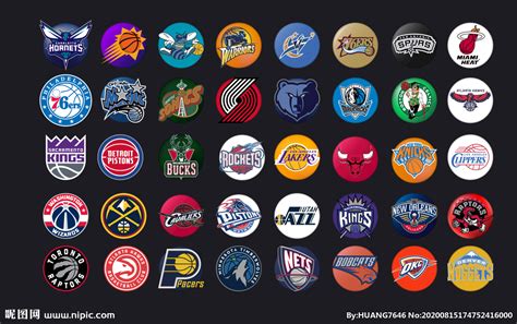 NBA球队标志设计图__其他图标_标志图标_设计图库_昵图网nipic.com