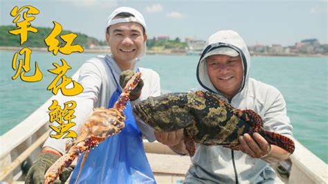 渔人阿烽：阿烽下岛赶海，带美女猛抓老虎鱼和大螃蟹，满载而归！_腾讯视频