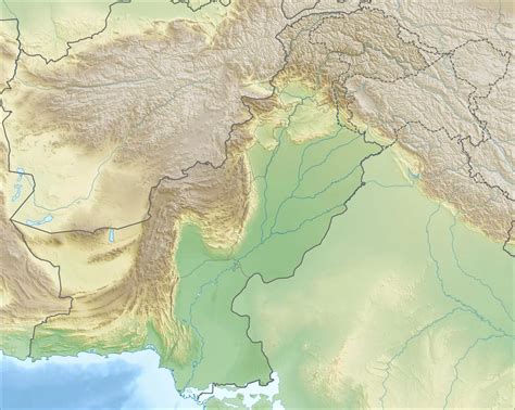 巴基斯坦地形图 - 巴基斯坦地图 - 地理教师网