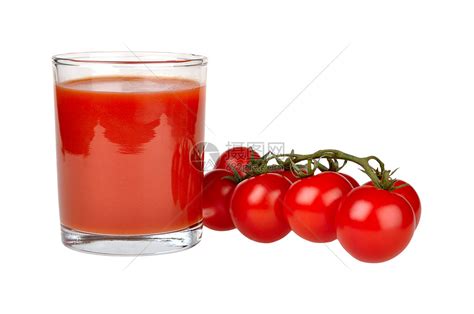 番茄和番茄汁饮料液体白色玻璃绿色水果蔬菜果汁食物红色高清图片下载-正版图片320999691-摄图网