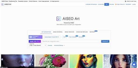 Aiseo AI Art - AI艺术生成工具-建筑曲奇导航