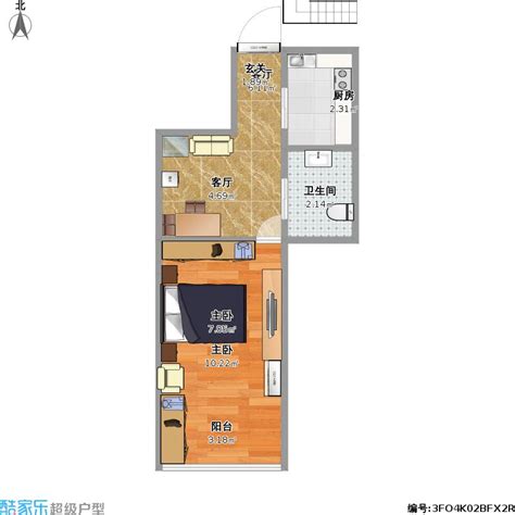 北京市朝阳区 融泽嘉园小区一室一厅一厨一卫50平方-v2户型图 - 小区户型图 -躺平设计家