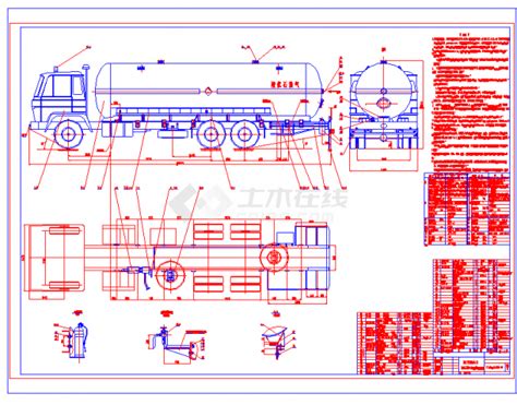 某10t液化石油气罐车图CAD节点剖面设计图_通用节点详图_土木在线