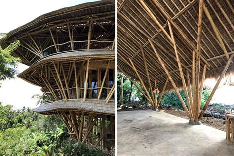 竹结构系统建造之柱与梁的使用方式 竹建筑 竹屋 竹别墅 - 知乎