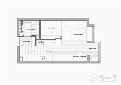 单身公寓平面图设计-房天下装修效果图