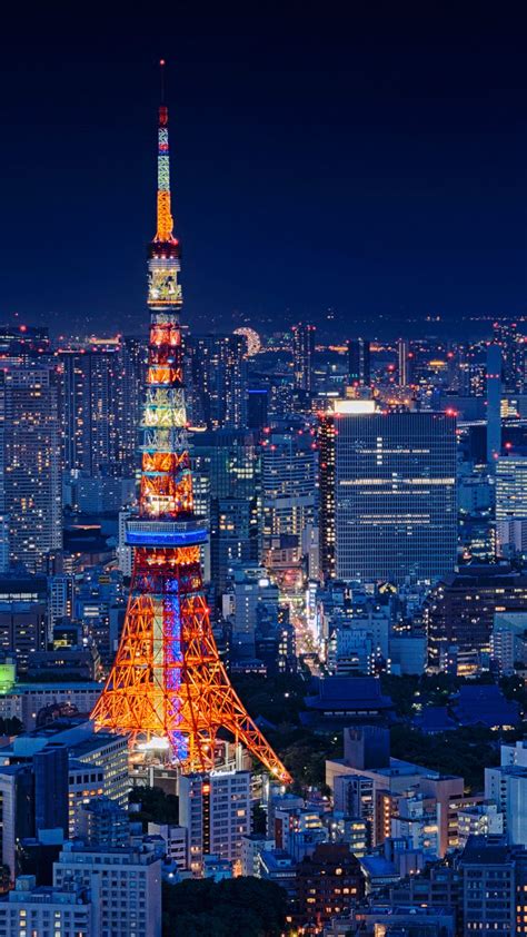 Hình nền Thành phố Tokyo Màu tím - Top Những Hình Ảnh Đẹp