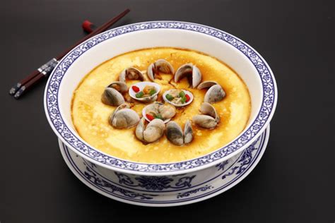 文蛤蒸蛋,中国菜系,食品餐饮,摄影,汇图网www.huitu.com