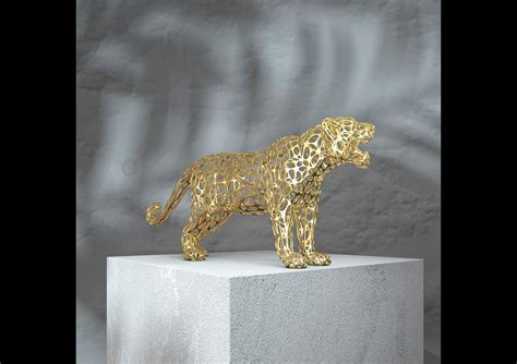 抽象不锈钢镂空动物雕塑系列作品_zfr13929916763-站酷ZCOOL