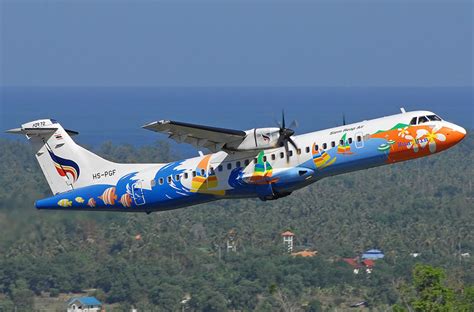 曼谷航空空客ATR-72飞机起飞_新浪图集_新浪网