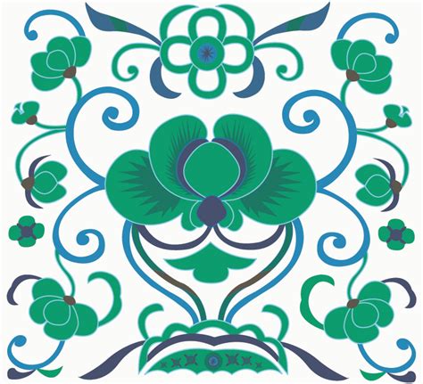 中国古典青花瓷花纹图样牡丹花底png图片免费下载-素材fmiiPPPeU-新图网