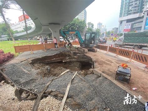 广州珠江隧道发生地陷 荔湾区回应系地下水冲刷致地面沉降_南方网