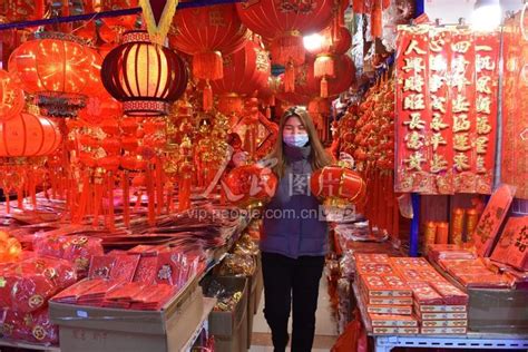 浙江金华：春节临近 年货市场红红火火-人民图片网