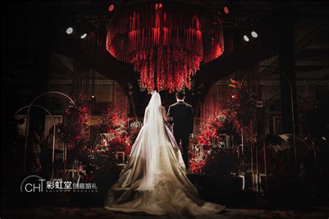 红黑金摩登风- -北京彩虹堂婚礼体验馆