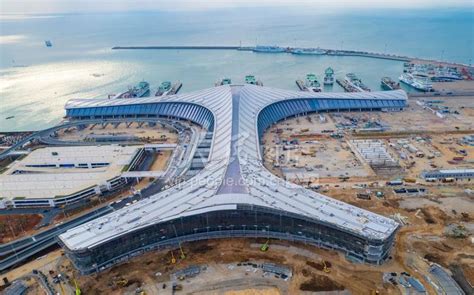 海南海口：新海滚装码头客运综合枢纽站项目加紧施工-人民图片网