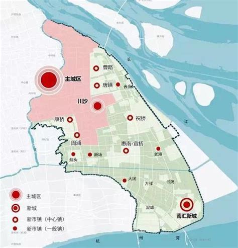 上海市浦东新区总体规划的临港地区：西北部暂不开发、作为生态区