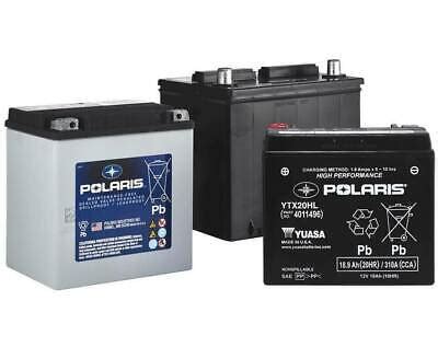 Polaris Battery, 195 Cold Crank Amps, Genuine OEM Part 4140006, Qty 1 ...