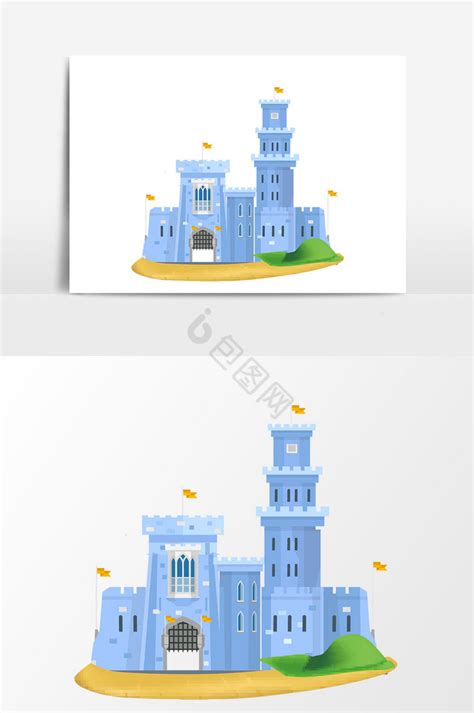 矢量儿童卡通童话城堡背景背景图片素材免费下载_熊猫办公