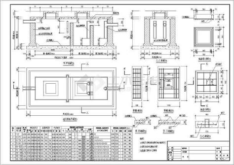 传统三级化粪池结构设计整套CAD施工图纸_化粪池__土木在线