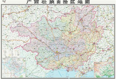 广西卫星地图 - 中国地图全图 - 地理教师网
