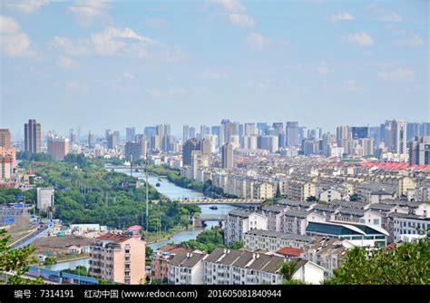 昆山城市全景远景图片素材高清图片下载_红动中国