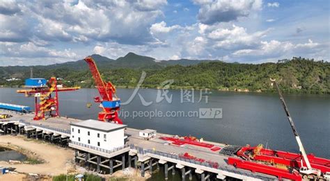 江西赣州：综合枢纽码头建设如火如荼-人民图片网