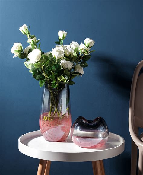 北欧玻璃花瓶 炫彩星空创意插花水培花器 客厅卧室餐桌摆件装饰品-美间设计
