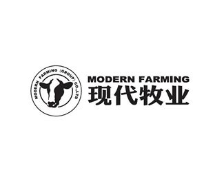 现代牧业标志Logo设计含义，品牌策划vi设计介绍