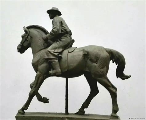 雕塑家田跃民新作：骑马人物雕塑作品一组 - 油版雕 - 雅昌艺术论坛