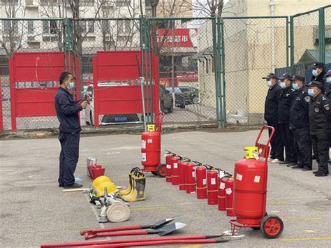 消防安全月丨塘沽街道紫云园社区开展消防演练活动