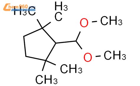 119874-17-8_Cyclopentane, 2-(dimethoxymethyl)-1,1,3,3-tetramethyl-CAS号 ...