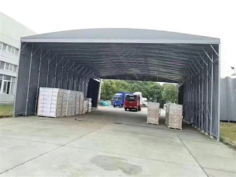 膜结构推拉棚-案例展示-温州昊越膜结构工程有限公司-膜结构停车棚