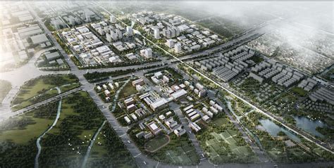 上海松江新城推进“双城融合”核心功能区，建设“一廊一轴两核”心 - 建筑界