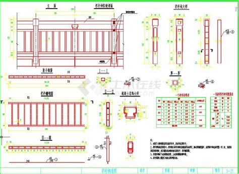 多种楼梯、栏杆设计CAD节点详图_节点详图_土木网