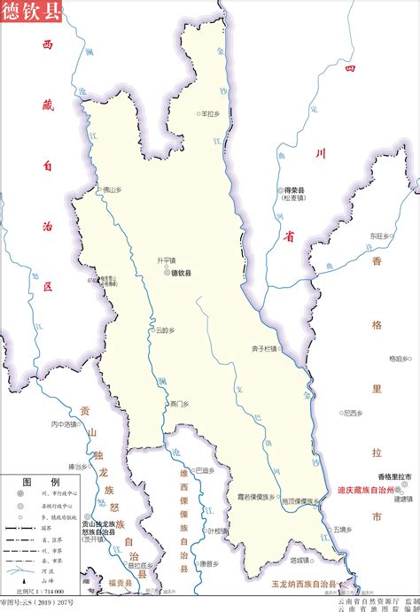 德钦县标准地图_迪庆地图库_地图窝