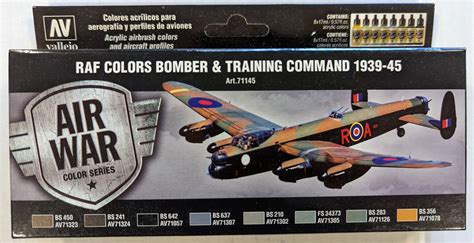 Model Paint Kits | 71145 RAF COLOURS BOMBER & TRAINING COMMAND 1939-45