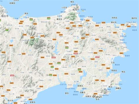 威海市旅游地图图片