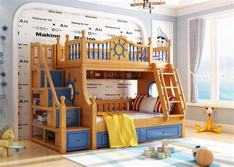 我爱我家儿童家具实木儿童高低床wsa601_我爱我家双层床_太平洋家居网产品库