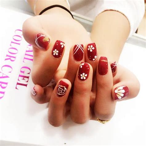 美甲彩绘图案图片