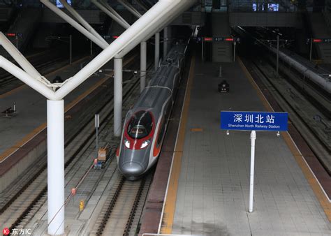 香港高铁首次开到深圳北站 广深港高铁开始跨境试运行_新宁德