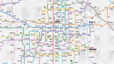 西安地铁地图图片
