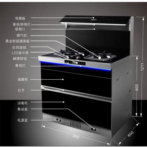 侧吸集成灶的工作原理