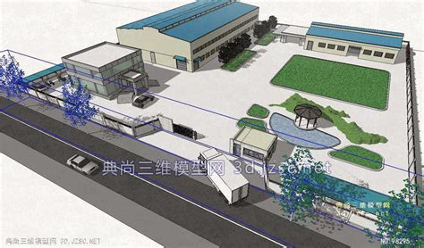 食品厂厂区厂房综合规划总图鸟瞰图设计_微信13573469620-站酷ZCOOL