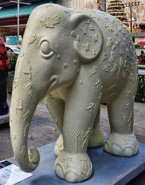 玻璃钢几何大象雕塑抽象动物景观摆件_玻璃钢雕塑 - 欧迪雅凡家具