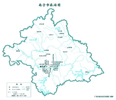 南宁市标准地图（旅游版）_南宁地图库_地图窝