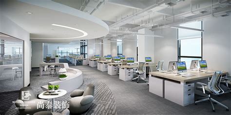 创新金融科技公司办公室设计-办公空间