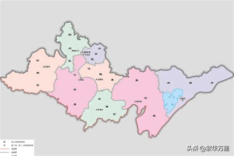 湖北行政区划图图片